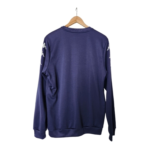 Kappa Navy Blue Sporty Soccer Sweatshirt Large Limited Edition - Picture 3 of 6